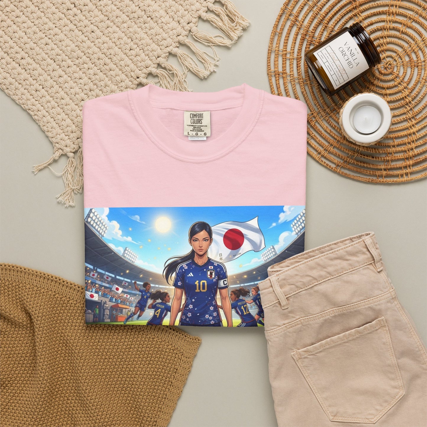 Soccer Player Japan T-Shirt — Japan Flag Soccer Fan Tee