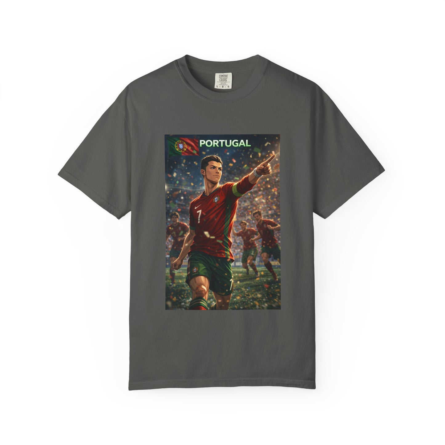 Portugal Soccer Poster T-Shirt — Cristiano Ronaldo Tribute Tee