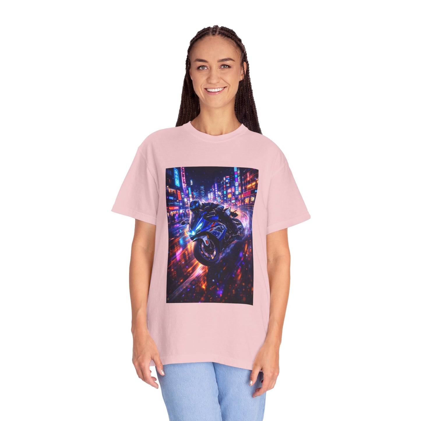 Suzuki GSX-R1000-NEON NIGHT RUN -  T-Shirt — Neon Night Rider Graphic Tee