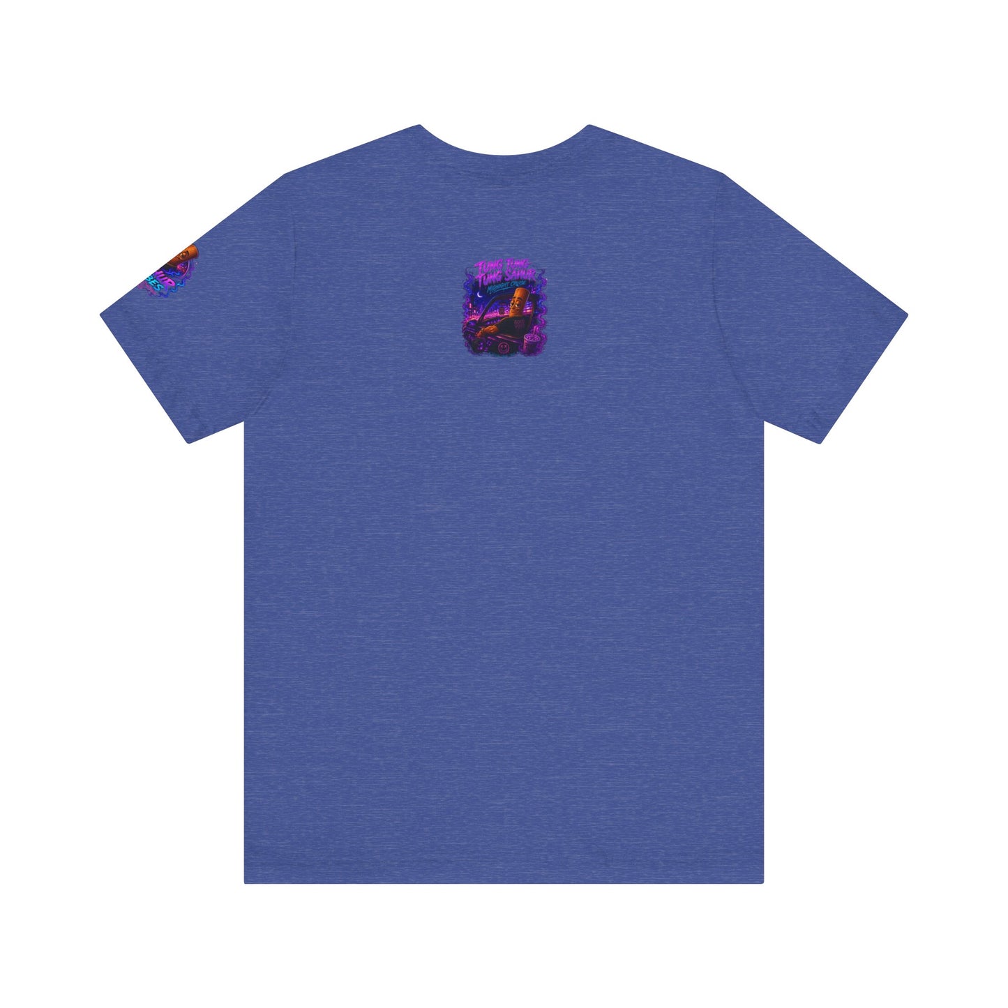 Tung Tung Tung Sahur Who Ride Like Us T-Shirt — Night Cruise Vaporwave Graphic Tee