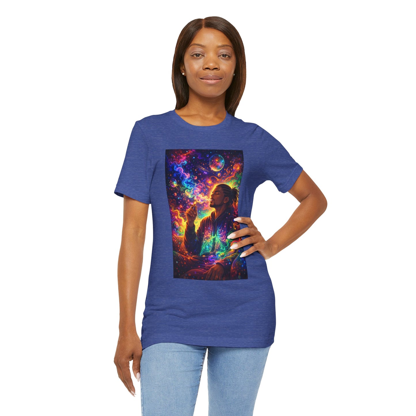 Psychedelic Session T-Shirt — Cosmic Portrait Graphic Tee