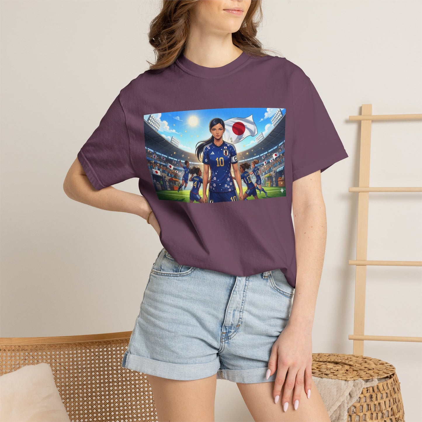 Soccer Player Japan T-Shirt — Japan Flag Soccer Fan Tee