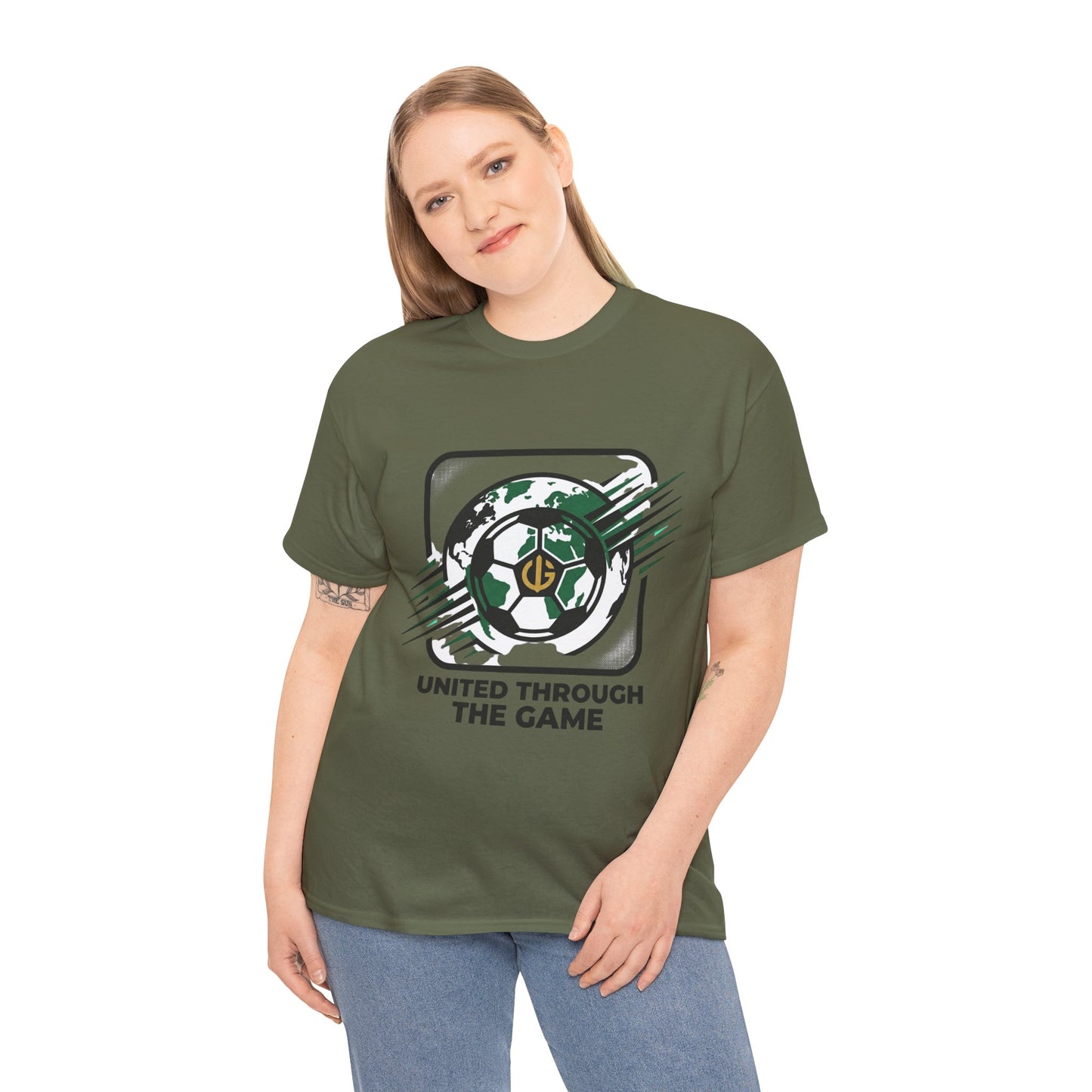 Soccer T-Shirt — "United Through the Game" Graphic Tee