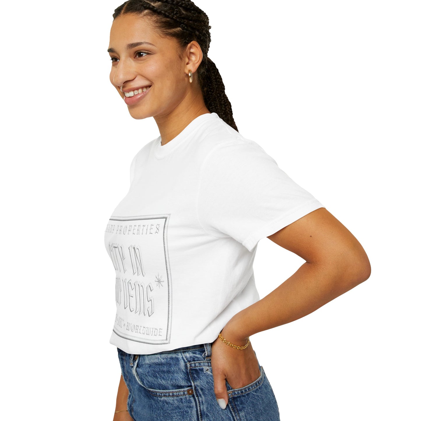 City In My Veins T‑Shirt — Vintage Cityscape Tee (Boston • NYC • Manchester)