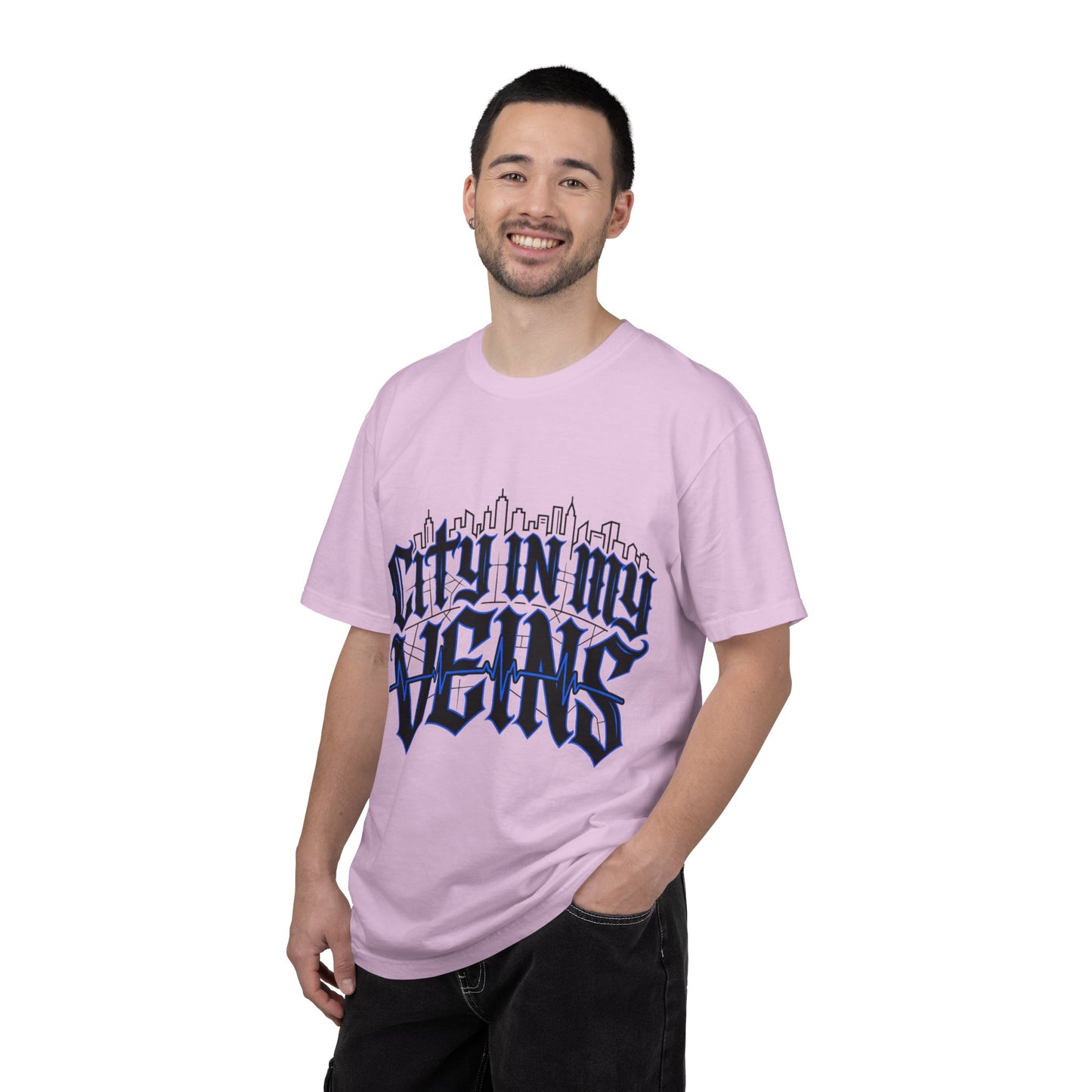 City in My Veins T-Shirt — Urban Skyline Graphic Tee