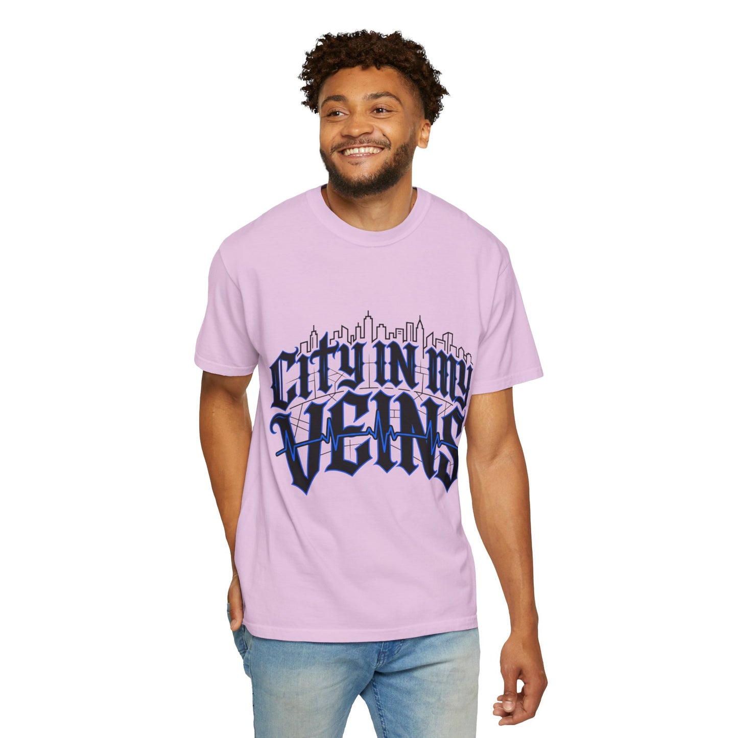 City in My Veins T-Shirt — Urban Skyline Graphic Tee