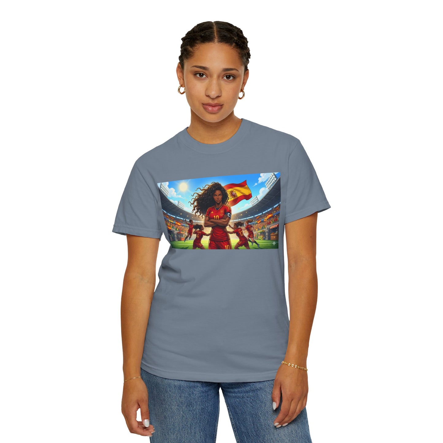 Spain – Female Soccer Champion - Stadium Graphic T-Shirt