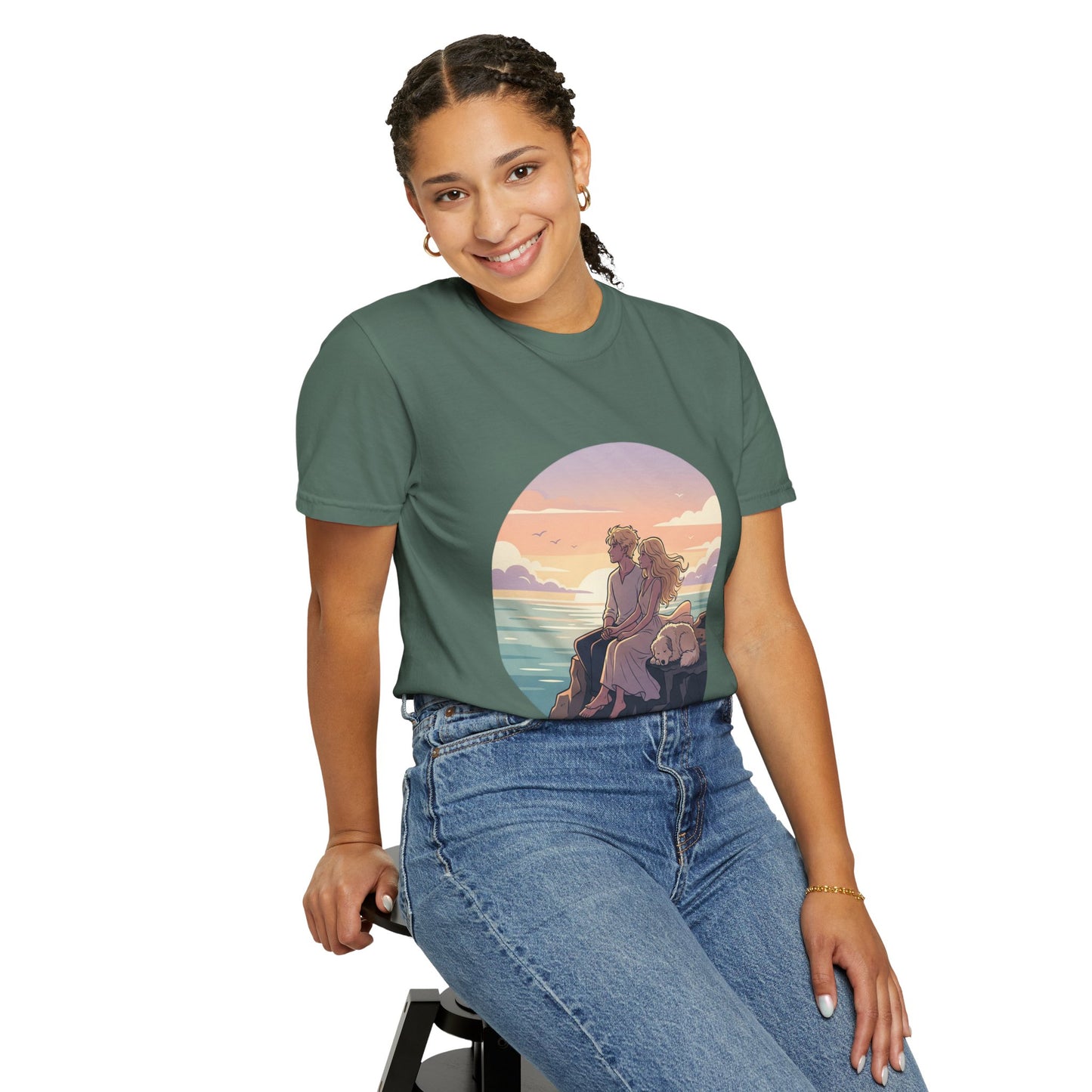 Ocean Sunset Graphic T-Shirt — "The Ocean Already Knows"