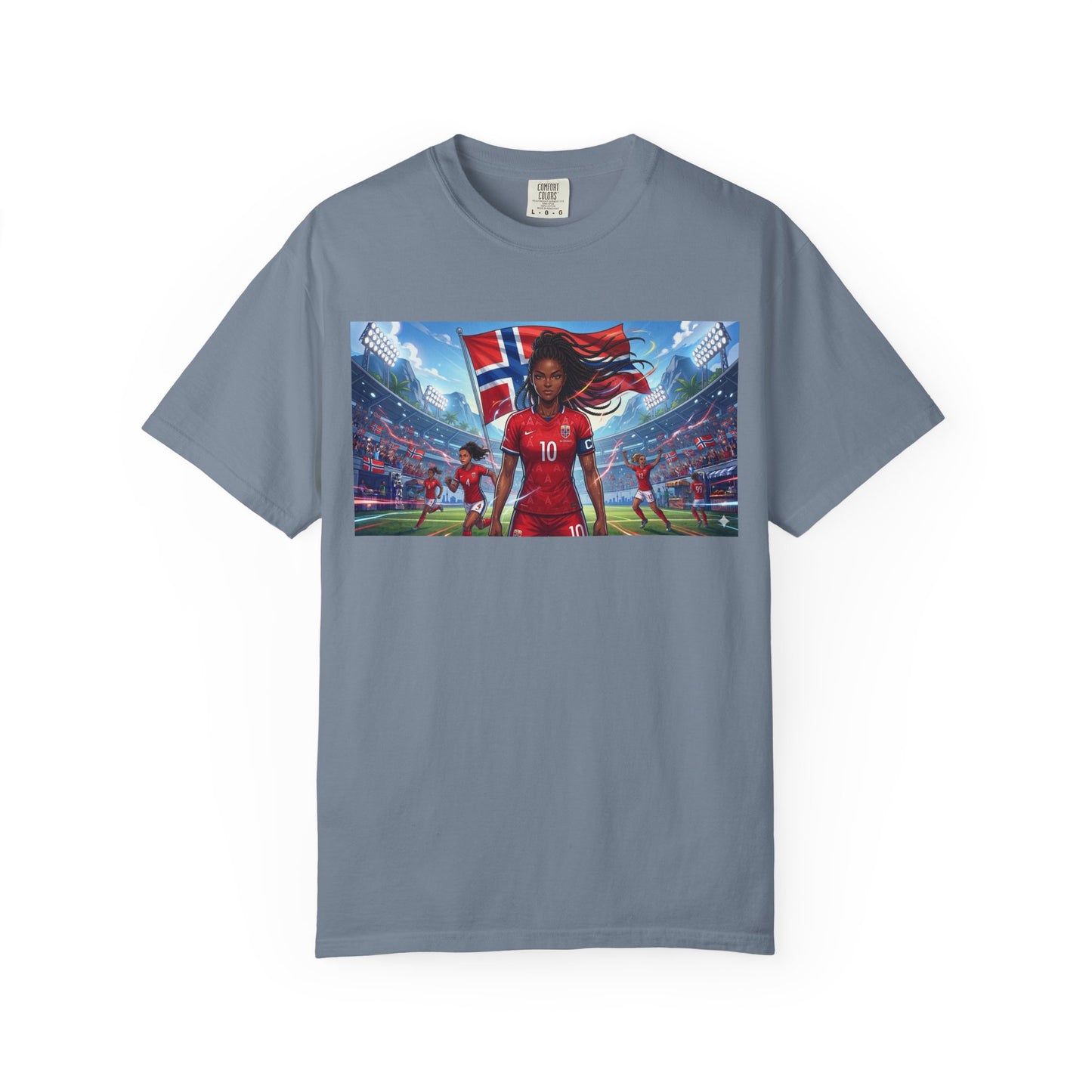 COMMANDER Norway – Female Unisex Garment-Dyed T-shirt