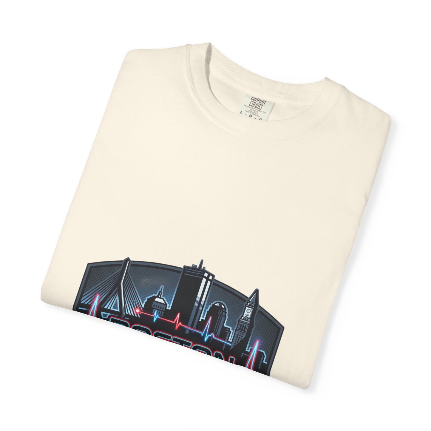 Boston Energy T-Shirt — City Skyline Neon Tee