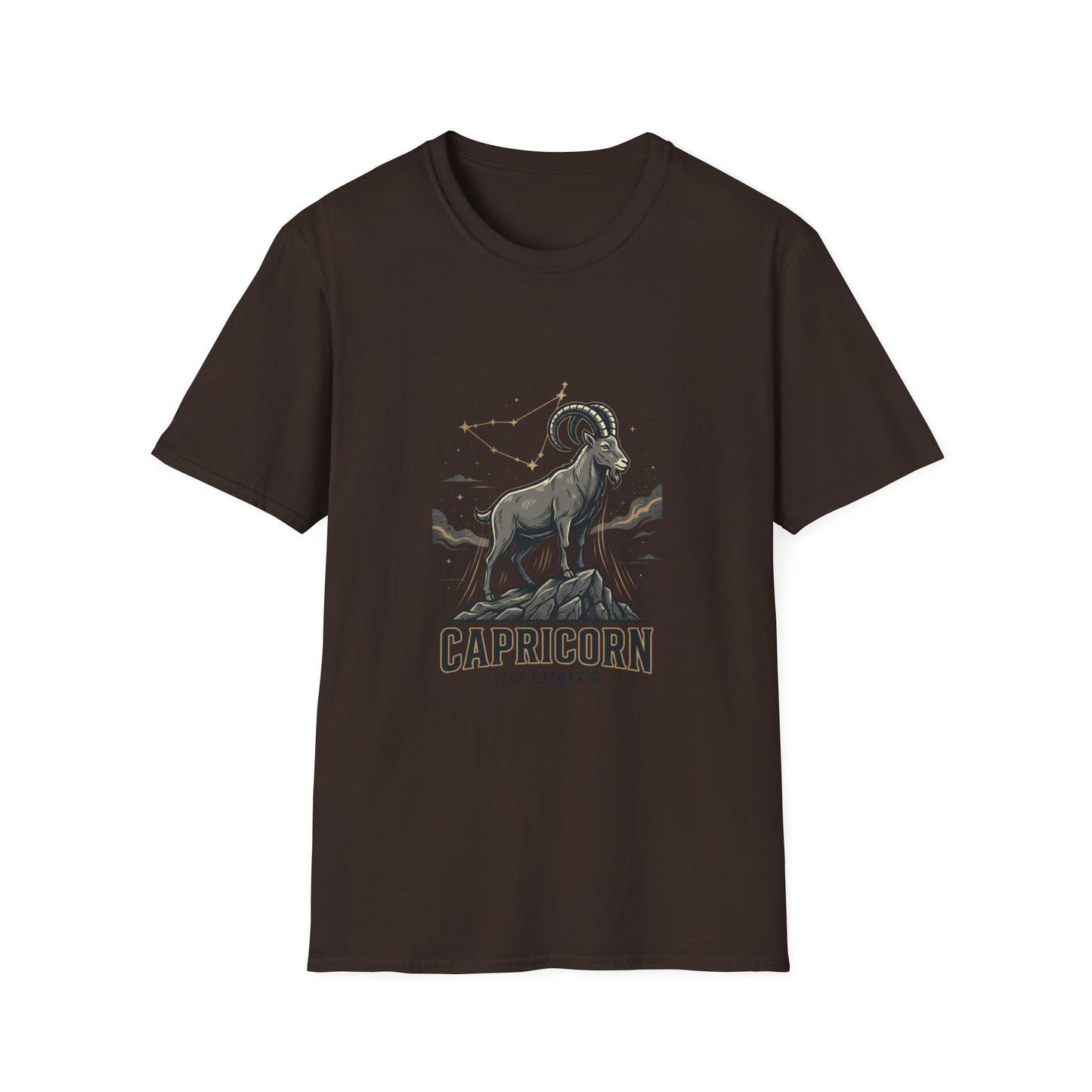 Capricorn 'No Limits' Zodiac T-Shirt — Goat Constellation Astrology Tee