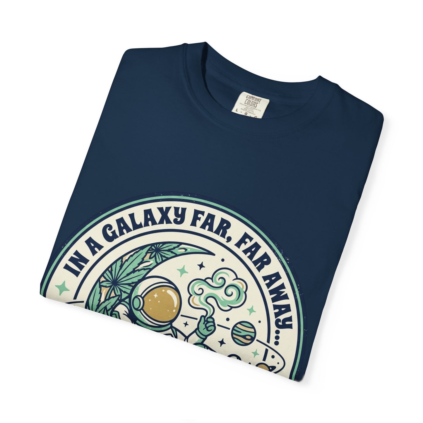 T-Shirt — "In a Galaxy Far, Far Away" Retro Space Nap Graphic Tee