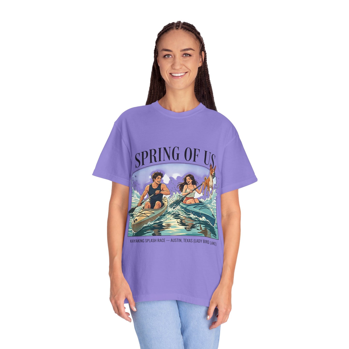 Spring of Us Kayaking T-Shirt — Retro Outdoor Adventure Tee