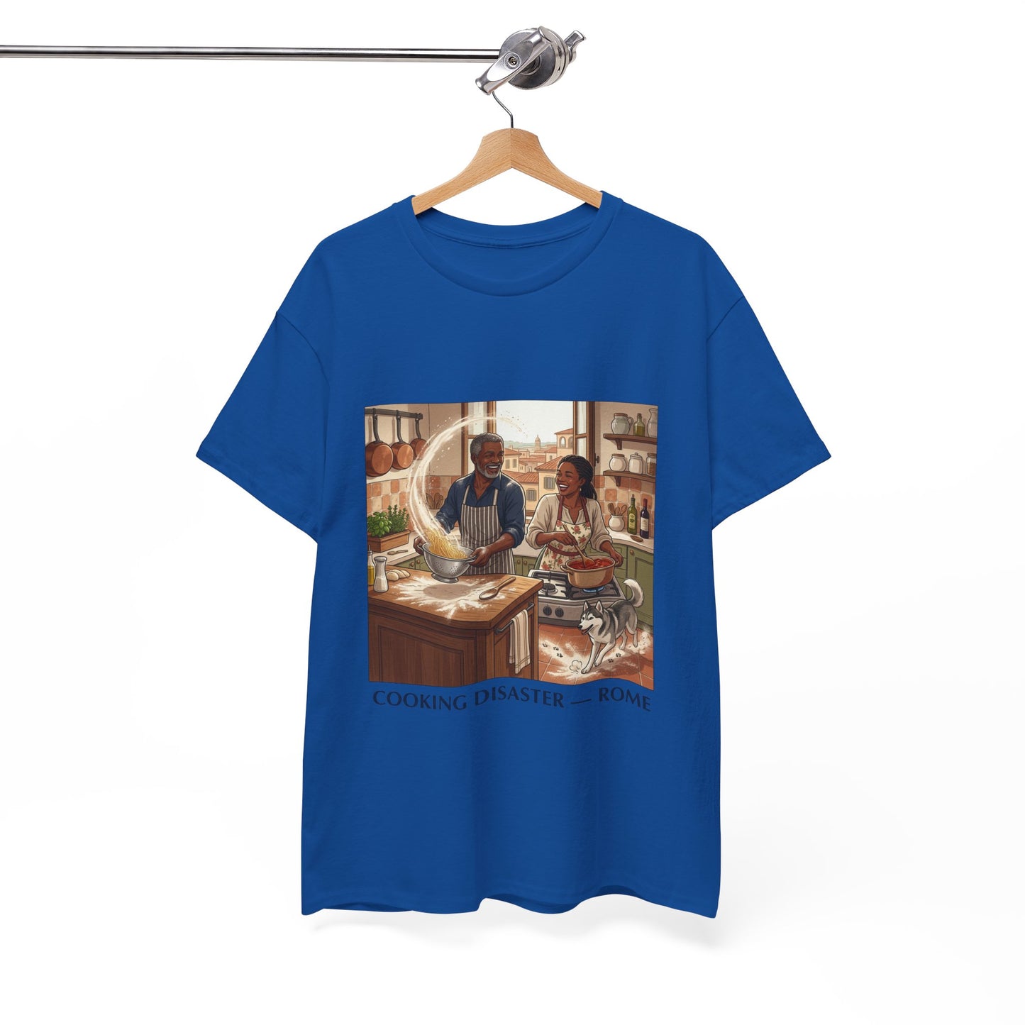 T-Shirt — 'Cooking Disaster — Rome' Illustrated Cooking Tee
