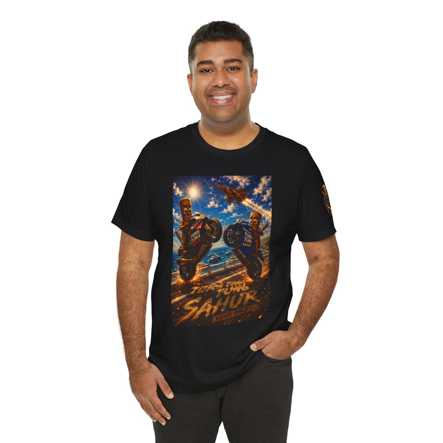 Motorcycle Stunt Tee — Sahara Riders Graphic T-Shirt