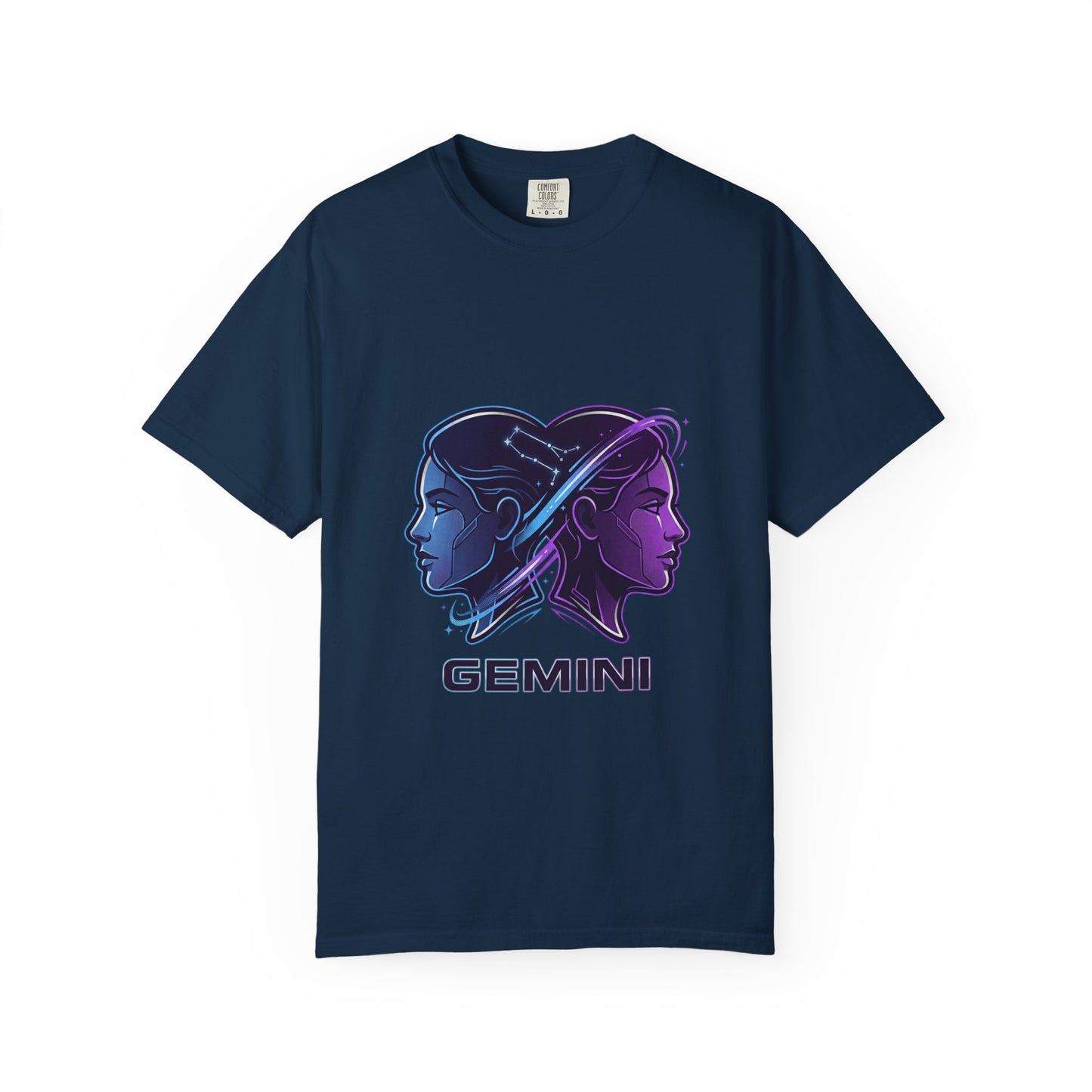 Gemini Zodiac T‑Shirt — Dual Faces Astrology Tee