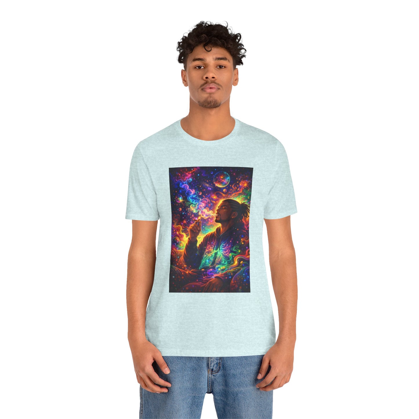 Psychedelic Session T-Shirt — Cosmic Portrait Graphic Tee