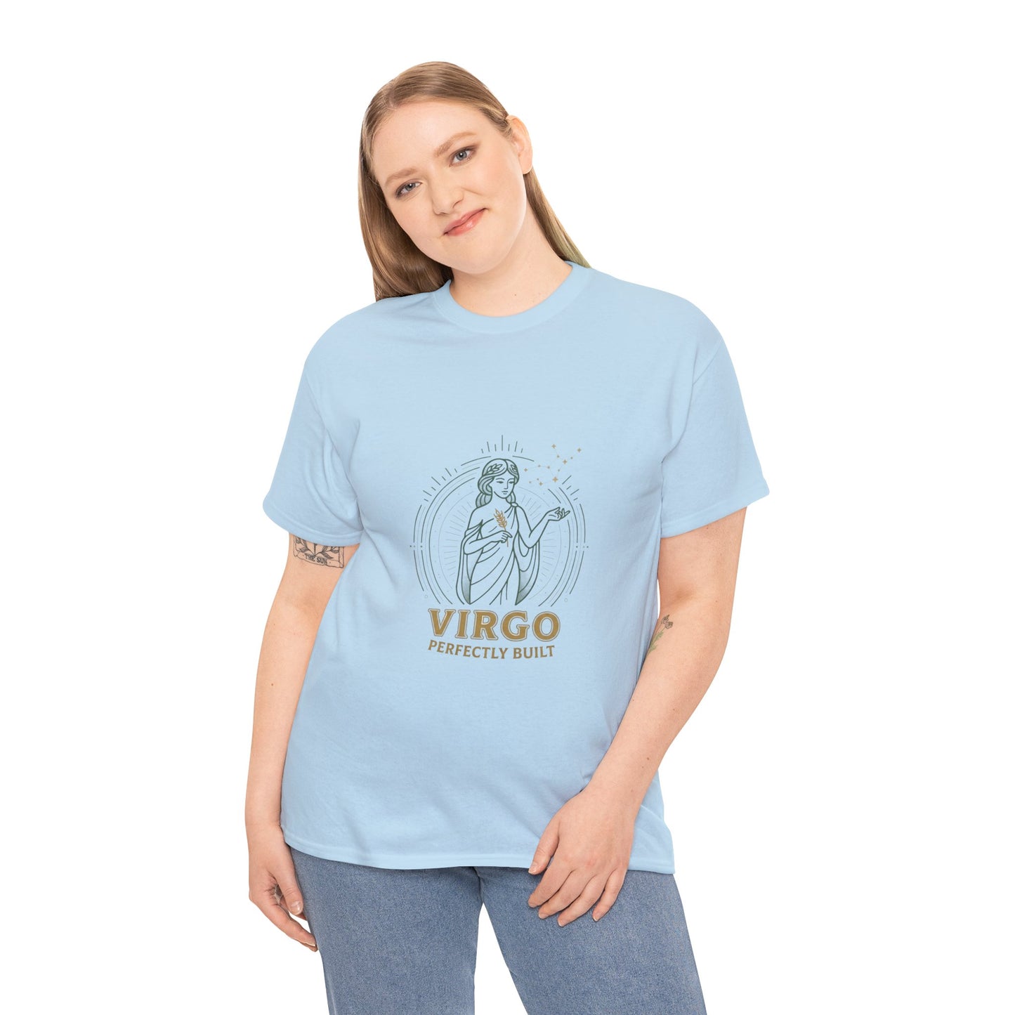 Virgo 'Perfectly Built' Zodiac T-Shirt — Astrology Graphic Tee