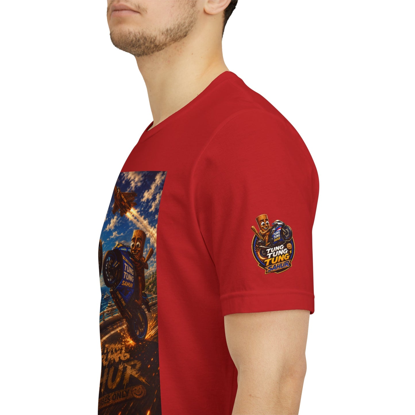 Motorcycle Stunt Tee — Sahara Riders Graphic T-Shirt