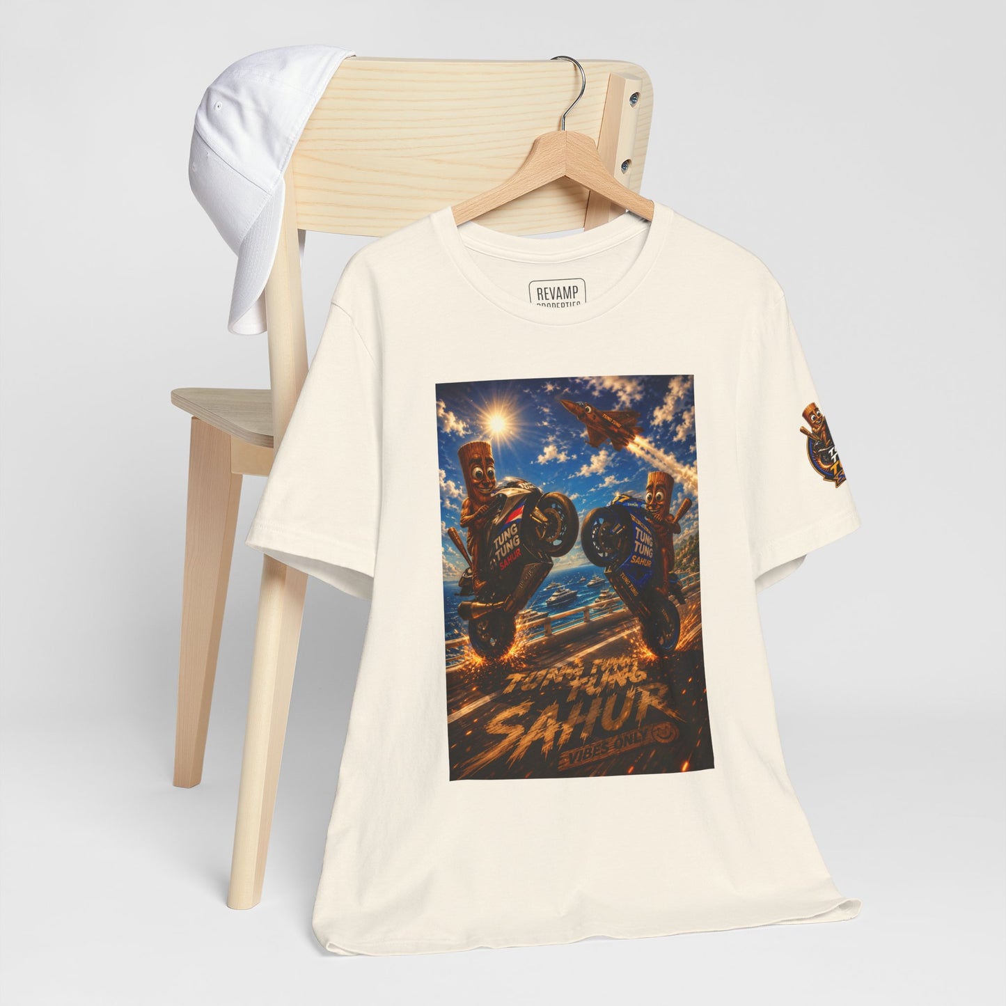 Motorcycle Stunt Tee — Sahara Riders Graphic T-Shirt