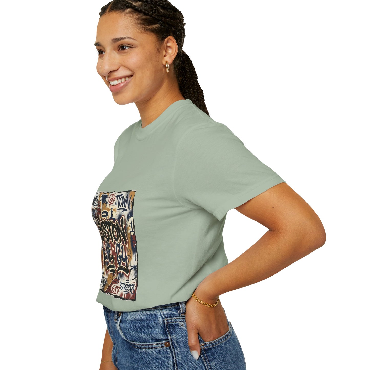 Boston Graffiti Tee — Urban Street Art T‑Shirt