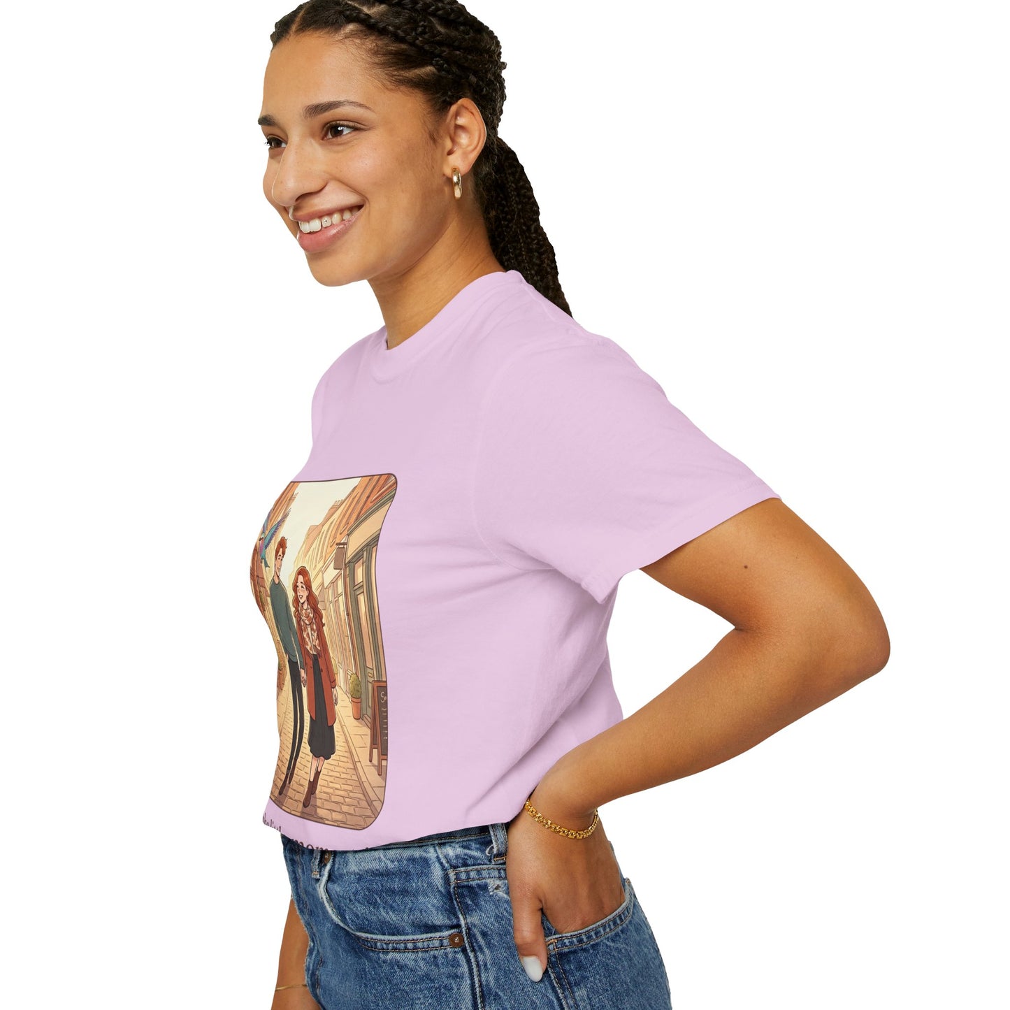 Romantic Stroll T-Shirt — “It’s the little moments” Couple Illustration Tee