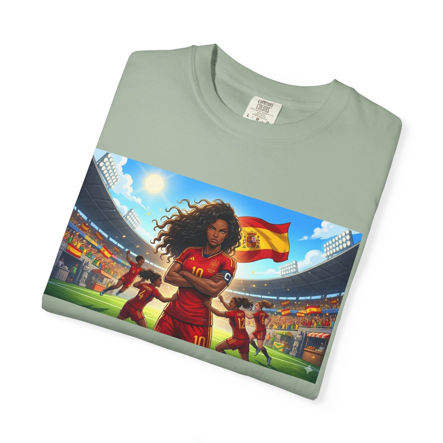 Spain – Female Soccer Champion - Stadium Graphic T-Shirt