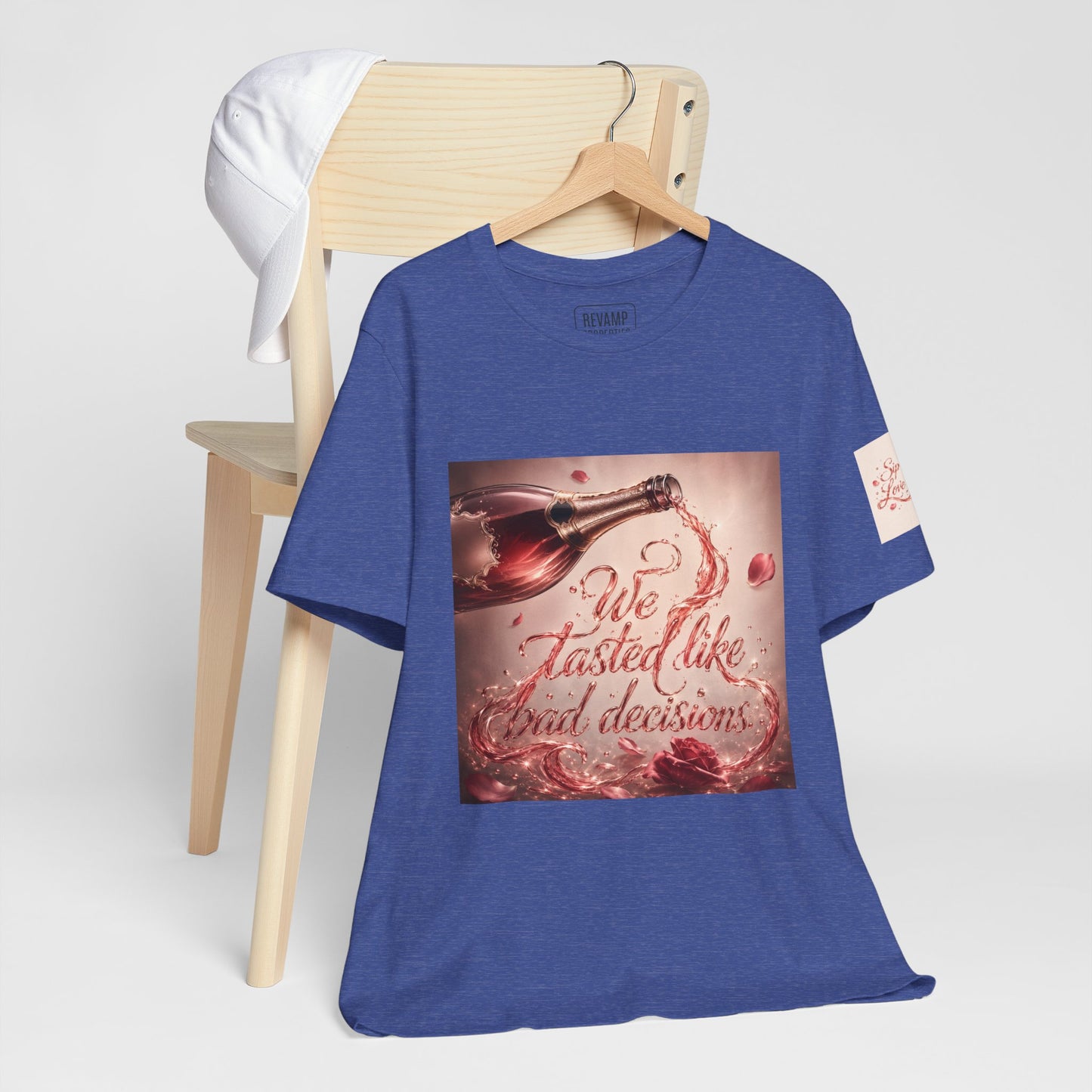 We Tasted Like Bad Decisions T shirt - Pink Champagne Pleasure Graphic Tee