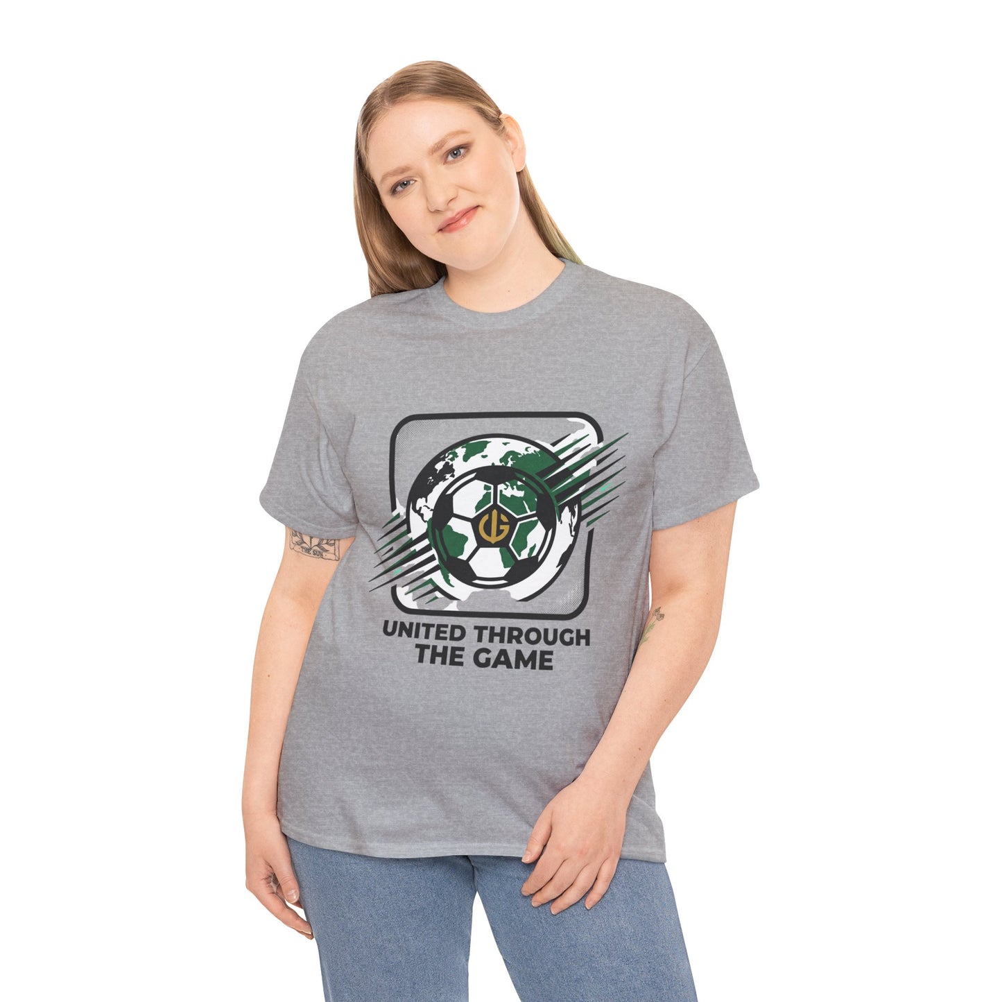 Soccer T-Shirt — "United Through the Game" Graphic Tee