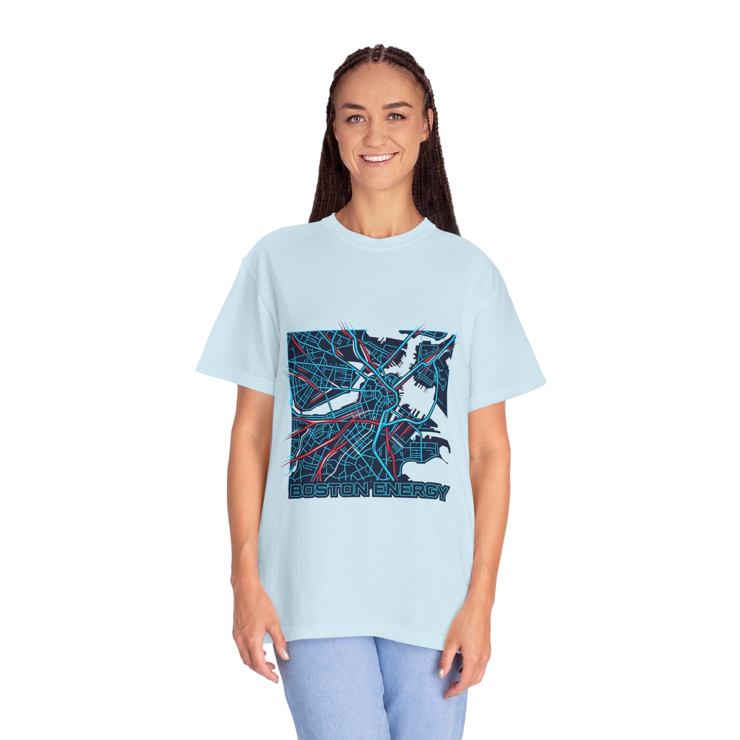 Boston Energy Map T-Shirt — City Map Graphic Tee
