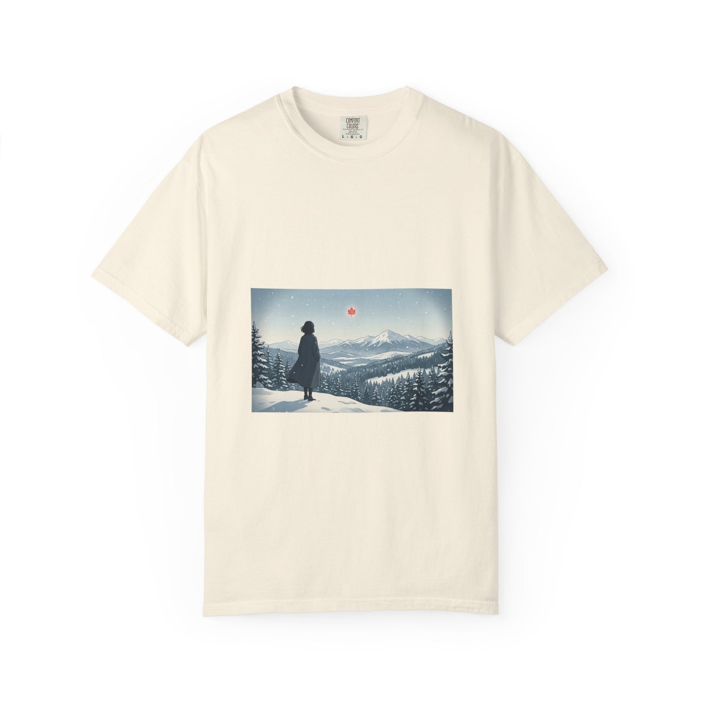 T-Shirt — Wanderer in Snowy Mountains Graphic Tee