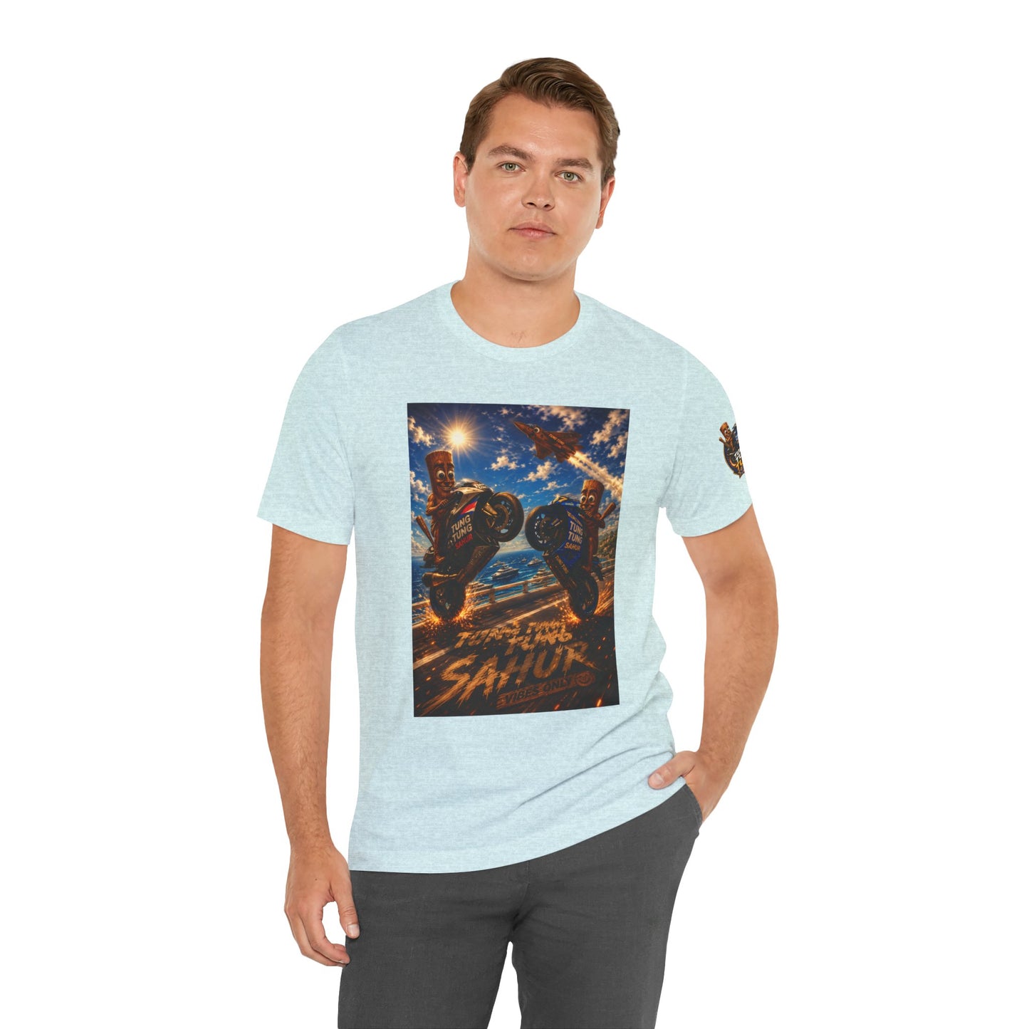 Motorcycle Stunt Tee — Sahara Riders Graphic T-Shirt