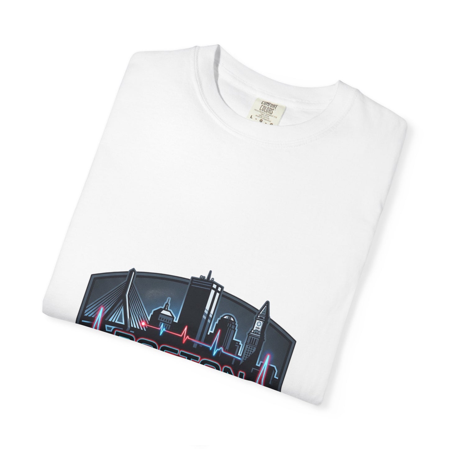 Boston Energy T-Shirt — City Skyline Neon Tee