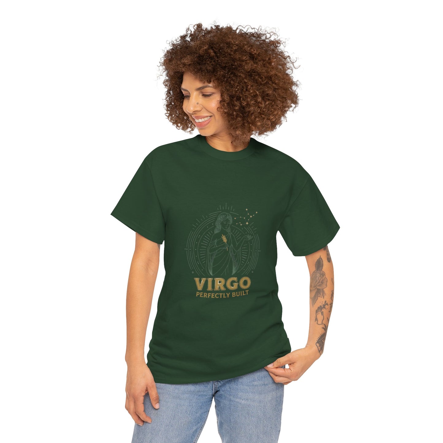 Virgo 'Perfectly Built' Zodiac T-Shirt — Astrology Graphic Tee