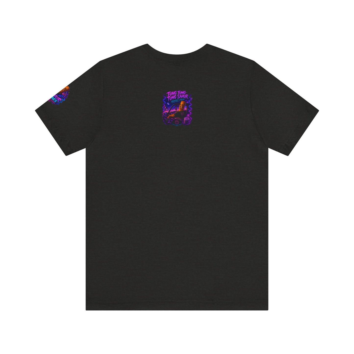 Tung Tung Tung Sahur Who Ride Like Us T-Shirt — Night Cruise Vaporwave Graphic Tee