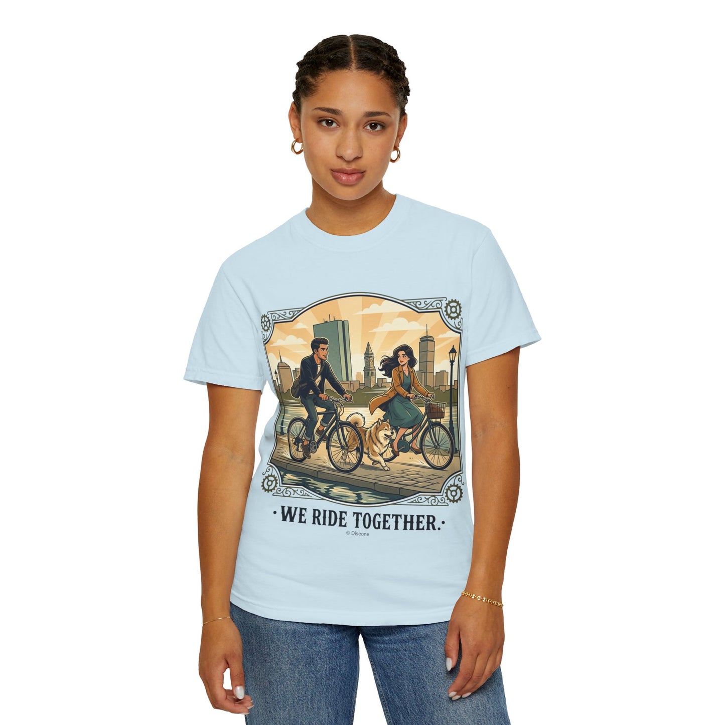 We Ride Together Bicycle Couple T-Shirt