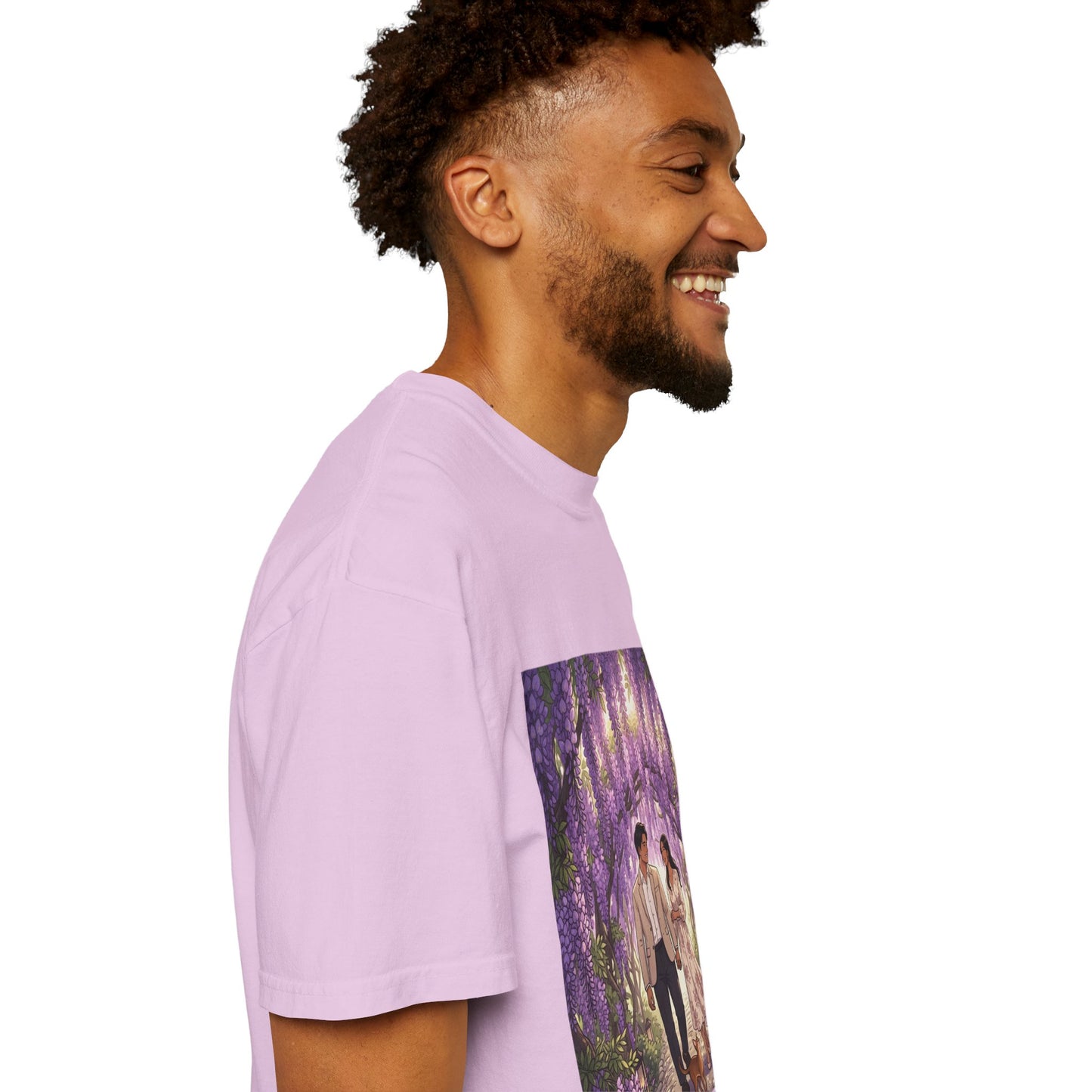Spring of Us T-Shirt — Romantic Wisteria Couple Graphic Tee