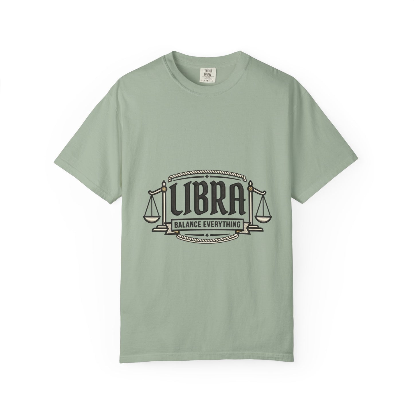 Libra Zodiac T-Shirt — "Balance Everything" Scales Design