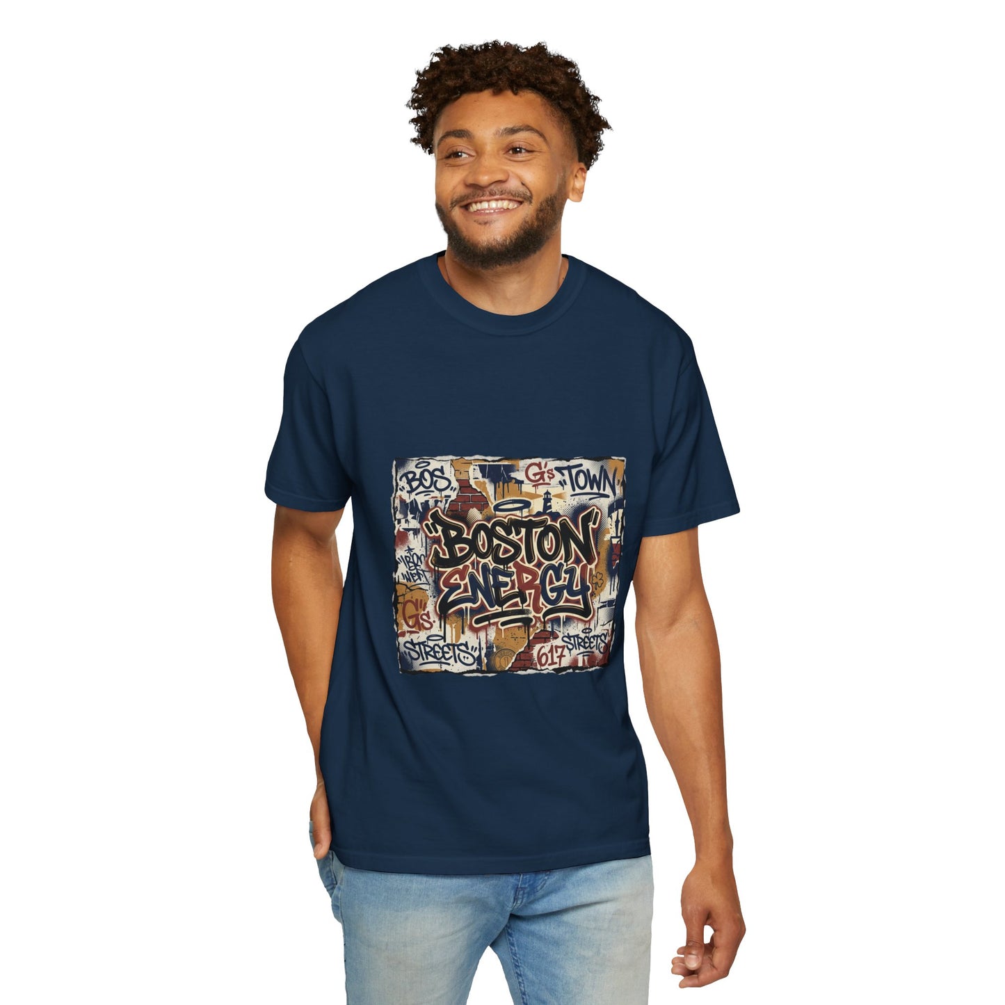 Boston Graffiti Tee — Urban Street Art T‑Shirt