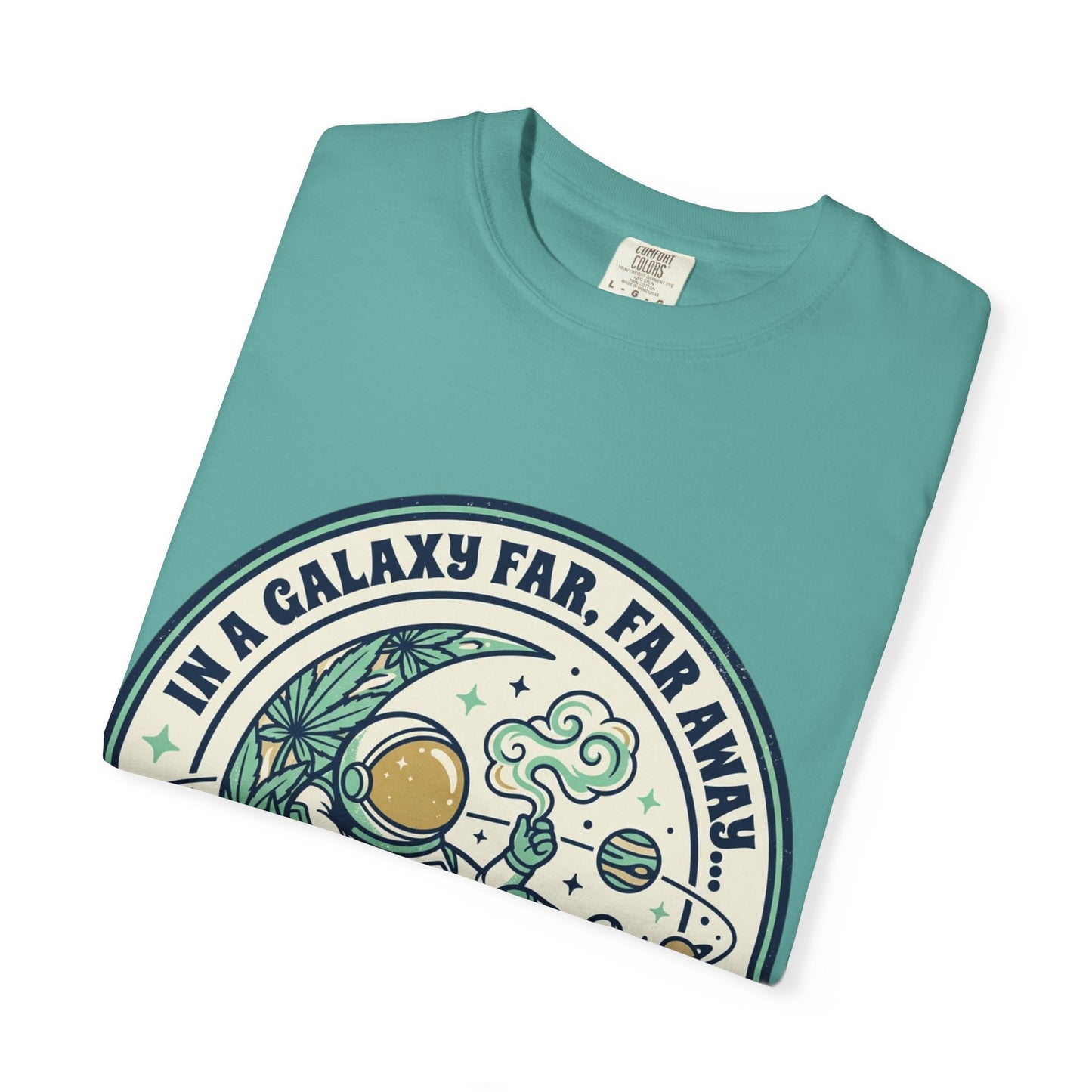 T-Shirt — "In a Galaxy Far, Far Away" Retro Space Nap Graphic Tee