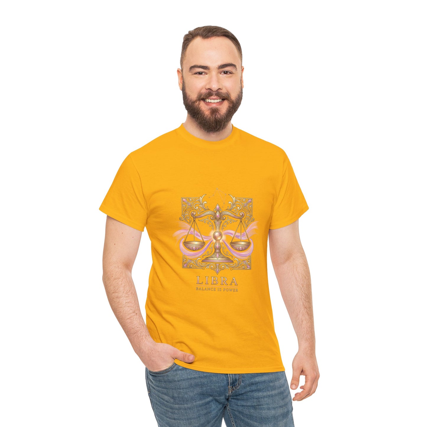 Libra Scales T‑Shirt — Zodiac Balance Is Power Tee
