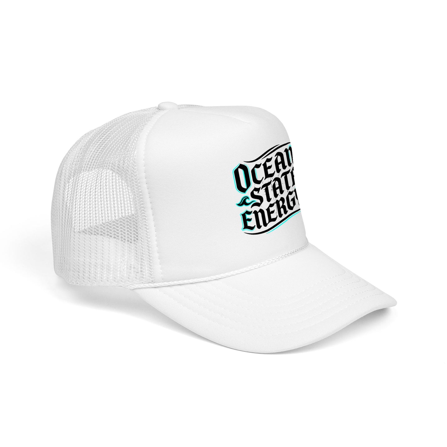 Clean Slate Energy Trucker Hat — Retro Script Foam Mesh Cap