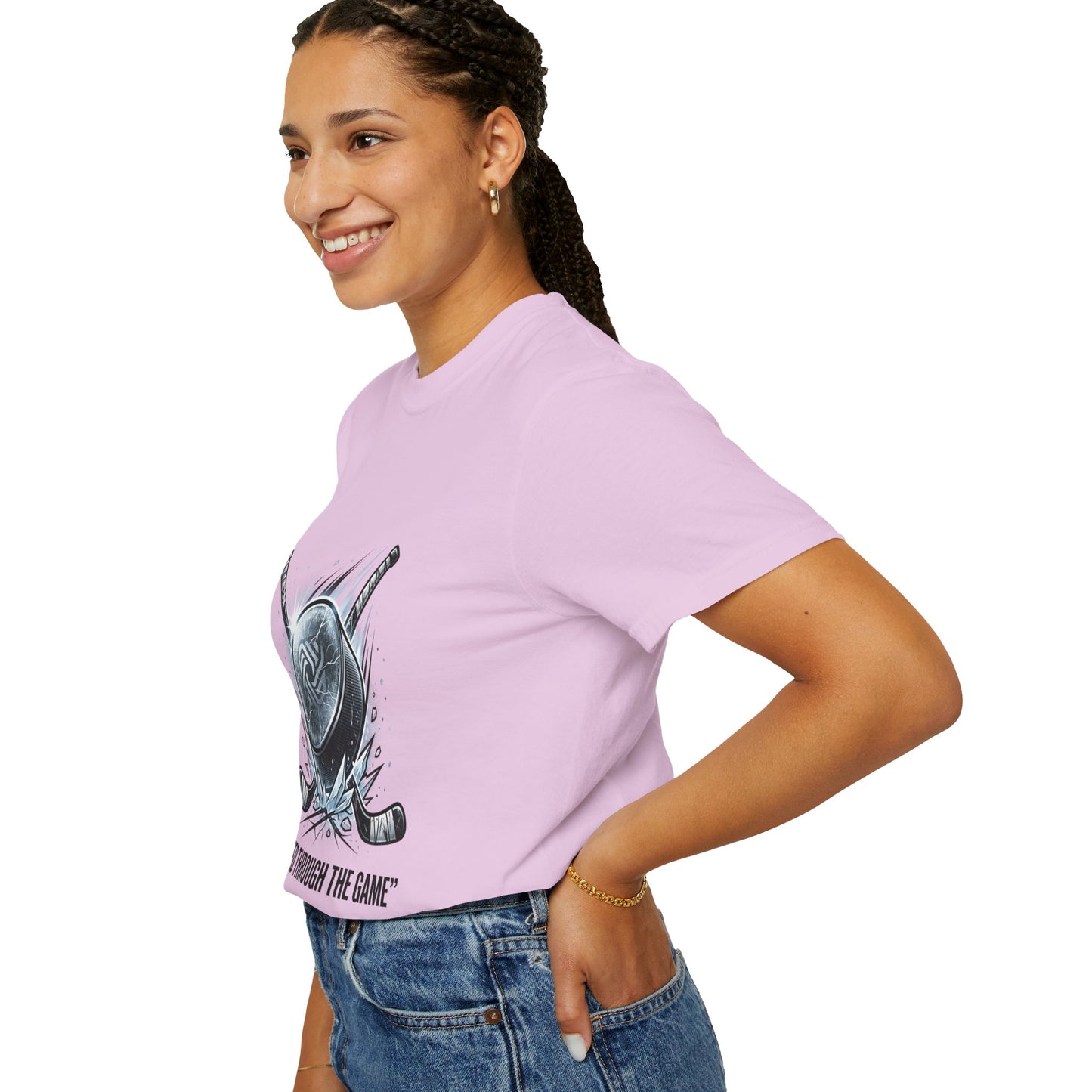 Hockey Graphic Tee — "United Through the Game" Team Spirit T-Shirt