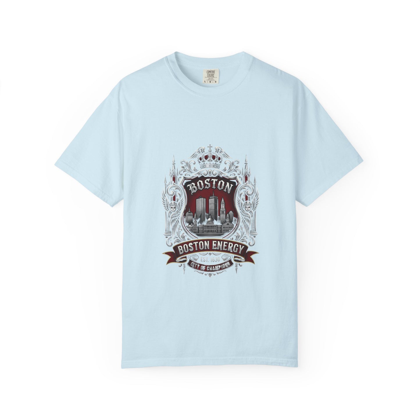 Boston Energy Vintage Crest T-Shirt — Retro City Skyline Tee