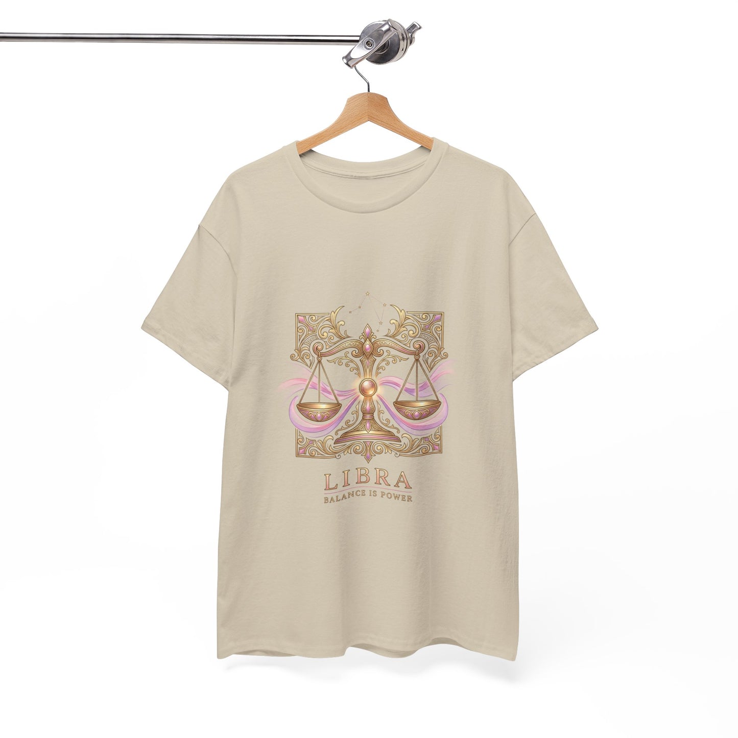 Libra Scales T‑Shirt — Zodiac Balance Is Power Tee