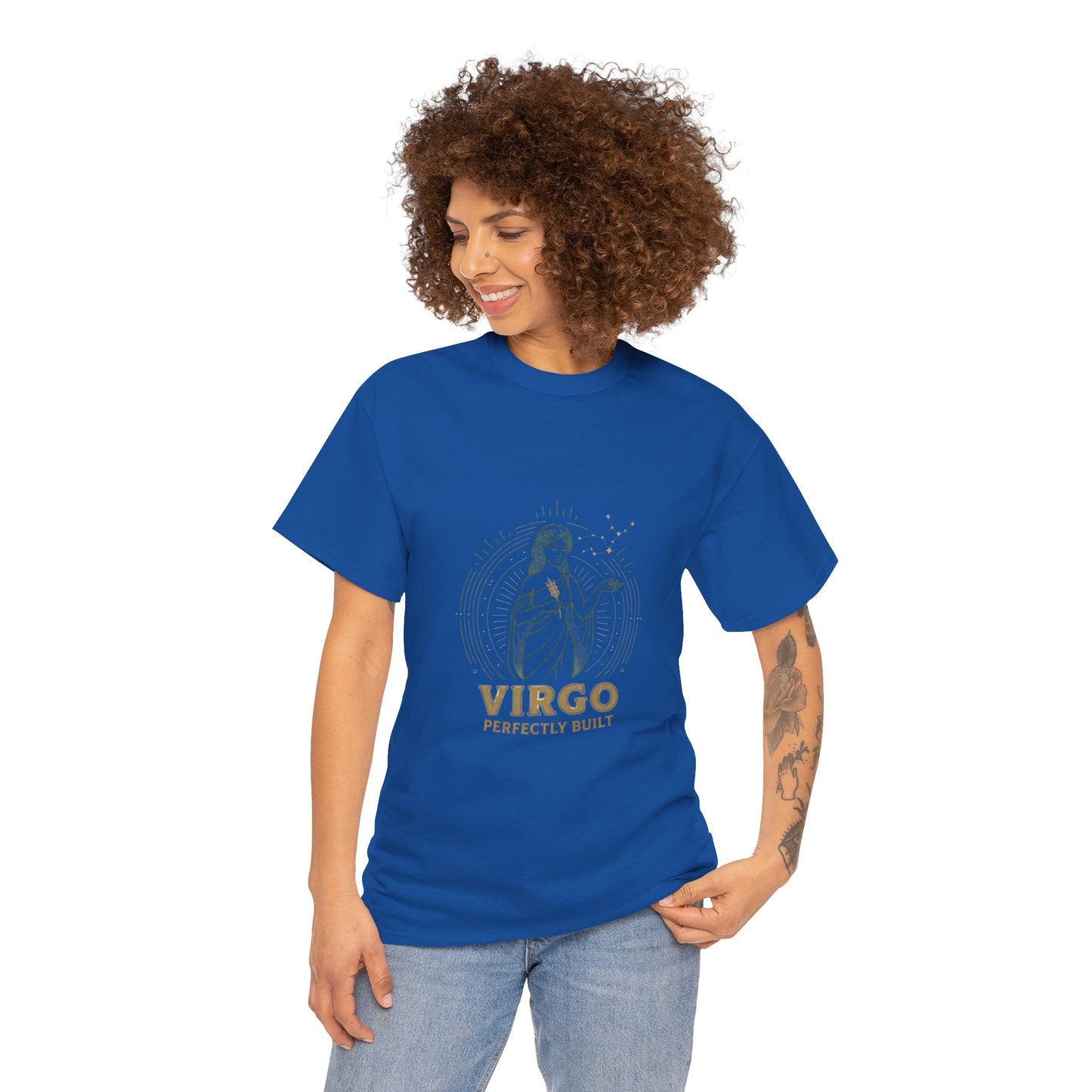 Virgo 'Perfectly Built' Zodiac T-Shirt — Astrology Graphic Tee