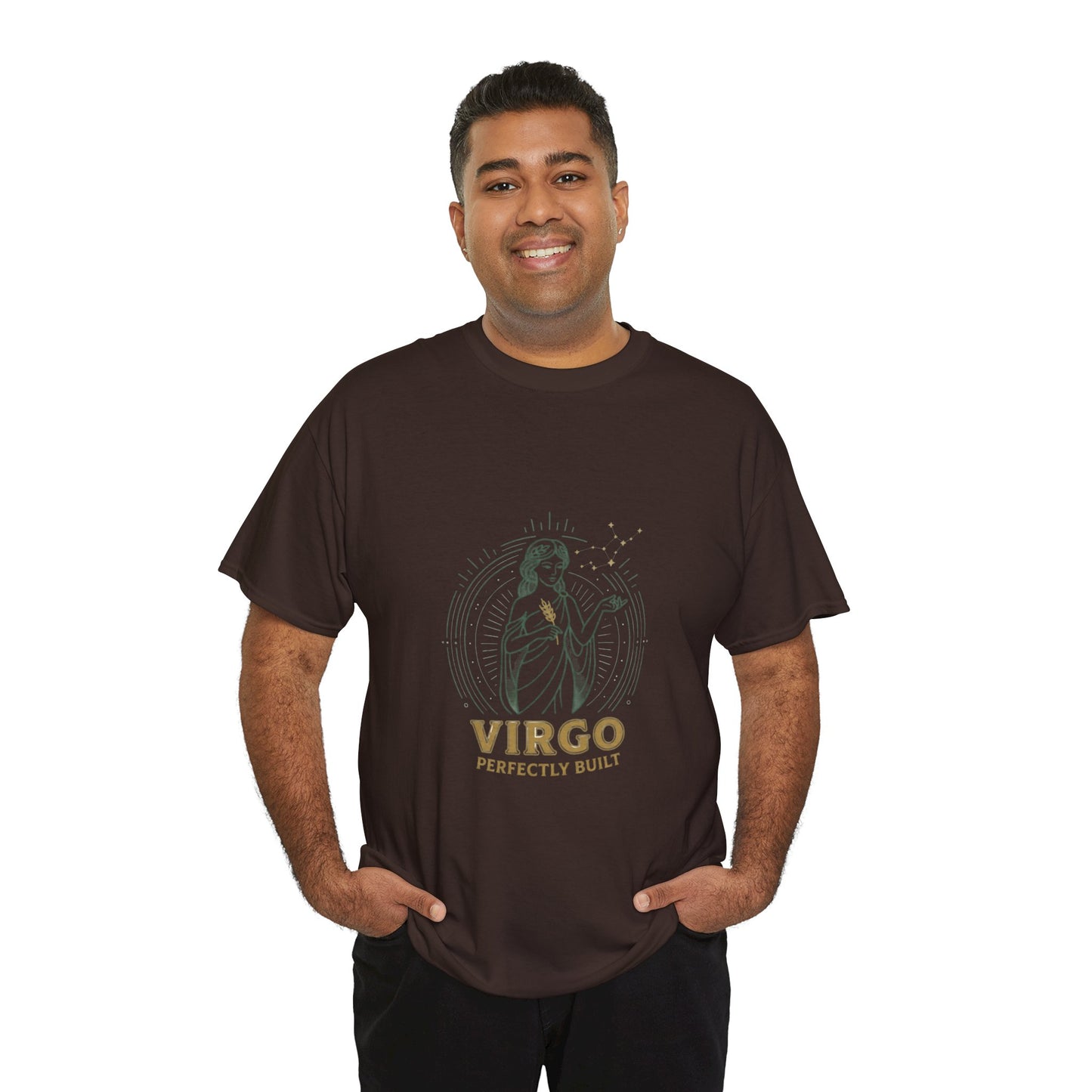 Virgo 'Perfectly Built' Zodiac T-Shirt — Astrology Graphic Tee