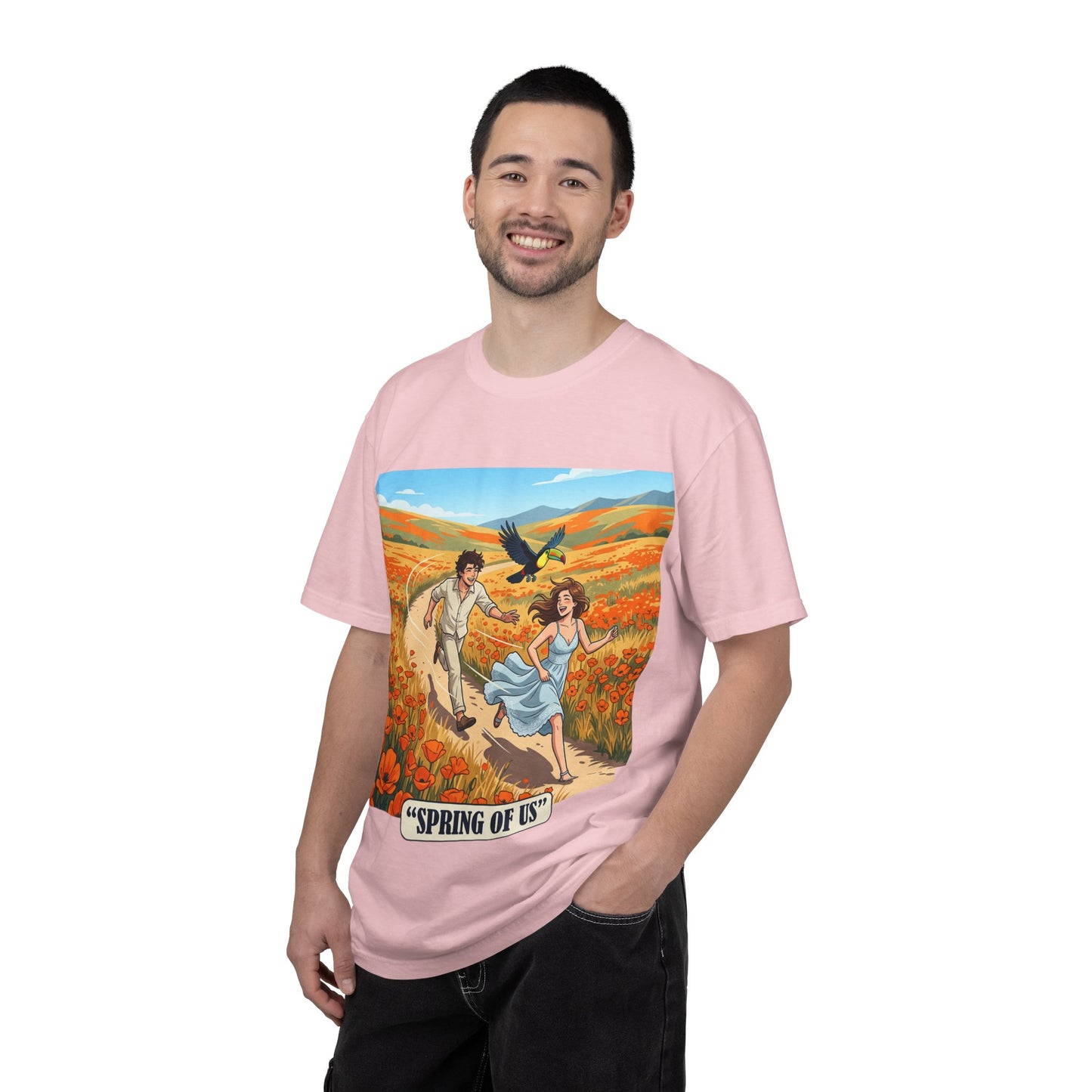 Spring of Us T-Shirt — Romantic Field Illustration Tee