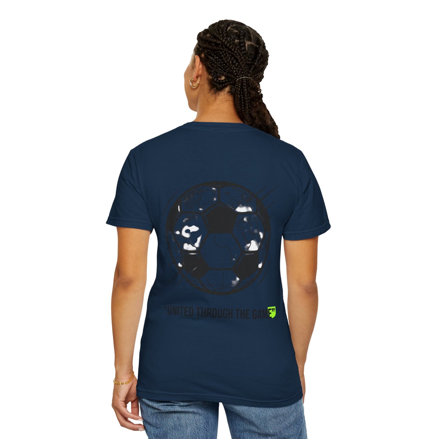Soccer Unity T-Shirt — "United Through the Game" Graphic Tee
