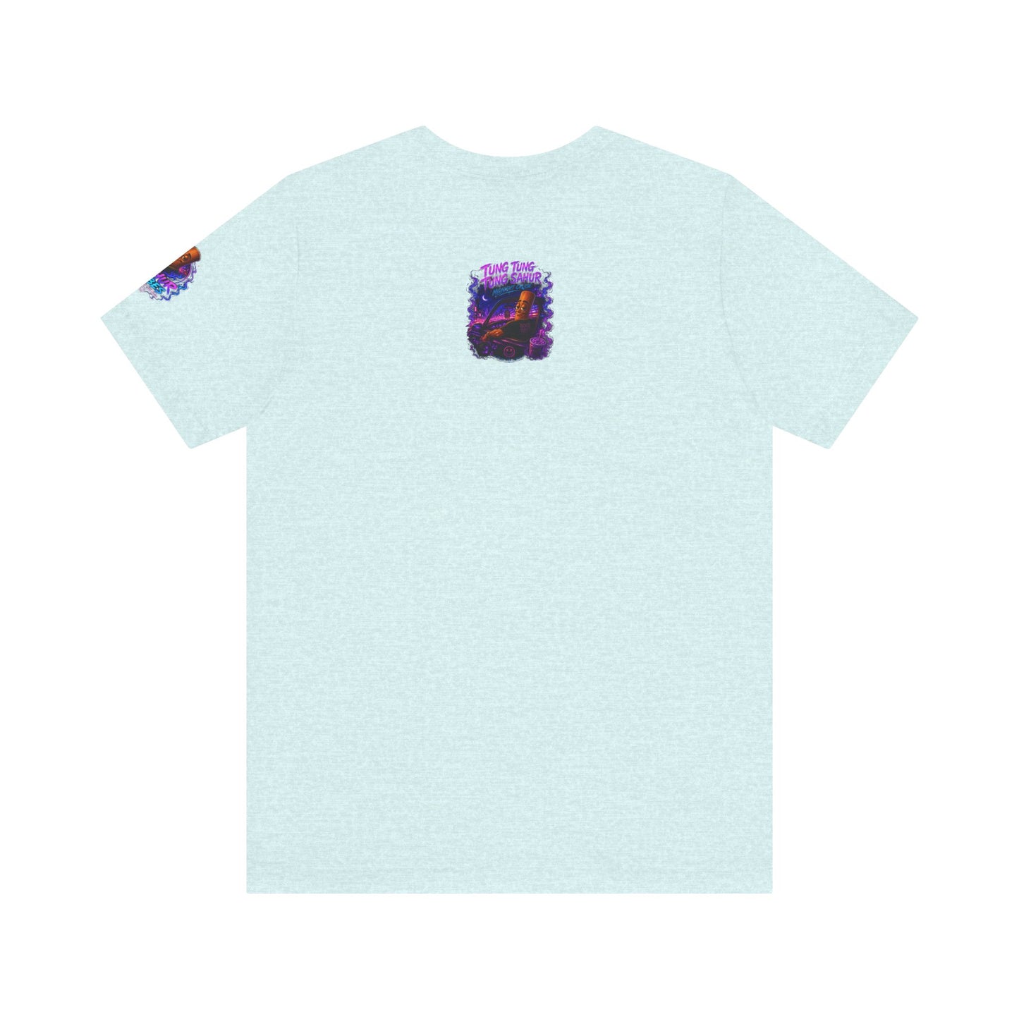 Tung Tung Tung Sahur Who Ride Like Us T-Shirt — Night Cruise Vaporwave Graphic Tee